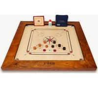 Bulldog Tournament Carrom Set - 12 KG - ECO Bois Dur - Karrom Profi Tournament Game - Complet
