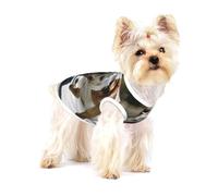 Bulldogs Anglais Bokeh Skateboard Animaux de Compagnie Anglais,T-Shirt sans Manches en Coton pour Animaux de Compagnie, Gilet Respirant, Extensible et Doux,M