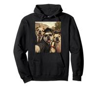 Bulldogs Graduation Selfie Drôle Maman Papa Diplômé Classe Senior Sweat à Capuche