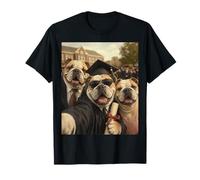 Bulldogs Graduation Selfie Drôle Maman Papa Diplômé Classe Senior T-Shirt