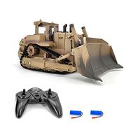 Bulldozer de démolition à télécommande avec batterie au lithium, chargement USB, 30 minutes de lecture, 30 mètres, construction en alliage et plastique, comprend télécommande, piles, chargeur, manuel
