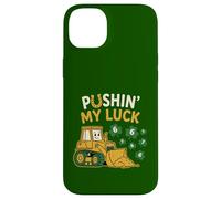 Bulldozer Pushing My Luck pour la Saint-Patrick 6 7 Lucky Numbers Coque pour iPhone 14 Plus
