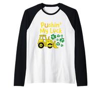 Bulldozer St Patrick 6 7 Lucky Numbers pour Enfants Manche Raglan