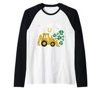Bulldozer St Patrick 67 Lucky Numbers pour Enfants Manche Raglan