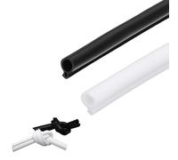 Bulle Bulbe Kerf Mont joint d'étanchéité des intempéries, ruban flexible pour les emplacements de la porte et du cadre de fenêtre, Protection toutes les saison black-8mm/0.31in 20m/65ft