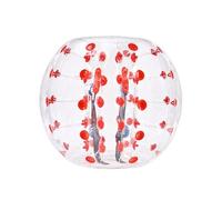 Bulle Gonflable 120cm Pois Rouge en PVC 0,08cm d'Epaisseur Pour Hamster Humain