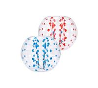Bulle Gonflable 150cm Balle Pare Chocs à Bulles en PVC Rouge et Bleu 2PCS