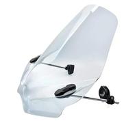 Bulle Moto Pare-Brise Universel Scooter Quad pour Star pour XSR 900 700 V Autres Modèles Déflecteur Vent Pare Brise Moto(Light Smoke)