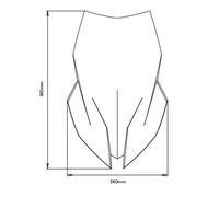 Bulle Puig Touring + 12.5 cm