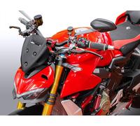 BULLE SPORT WRS NOIR MAT POUR DUCATI STREETFIGHTER V4 / S 2020-2024