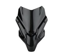 Bulle Touring Pour MT07 Pour FZ07 2021 2022 2023 2024 Moto Déflecteur Vent Protecteur Double Bulle Pare-Brise Avec Support Extension Pare-Brise Moto(Black)