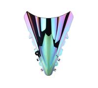 Bulle Touring Pour YZF Pour R15 Pour V2 2013 2014 2015 2016 Pare-brise Spoiler Case Déflecteur De Vent Protection Deflecteur Réglable Moto(Iridium)