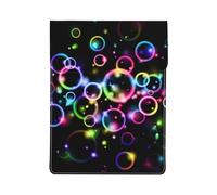 Bulles Arc-en-Ciel,Housse en Cuir synthétique pour Ordinateur Portable, Sacoche pour Ordinateur Portable, Sacoche pour Tablette