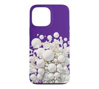 Bulles de Bain White Bubbles. Design de Mousse Art Bath pour Femmes Coque pour iPhone 13 Pro Max
