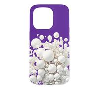Bulles de Bain White Bubbles. Design de Mousse Art Bath pour Femmes Coque pour iPhone 15 Pro