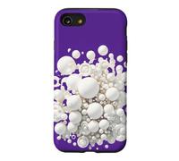 Bulles de Bain White Bubbles. Design de Mousse Art Bath pour Femmes Coque pour iPhone SE (2020) / 7/8