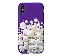 Bulles de Bain White Bubbles. Design de Mousse Art Bath pour Femmes Coque pour iPhone X/XS