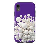 Bulles de Bain White Bubbles. Design de Mousse Art Bath pour Femmes Coque pour iPhone XR