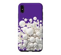 Bulles de Bain White Bubbles. Design de Mousse Art Bath pour Femmes Coque pour iPhone XS Max