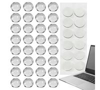 Bulles de clavier pour ongles longs - PVC 32 pièces 1,6 x 0,8 cm | Caches de e calculatrice transparents avec design surélevé, protection des ongles, confort de frappe | Autocollants de type