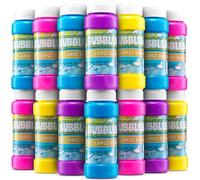 Bulles de Savon Enfants - Lot de 24 flacons 59 ML avec Baguette, Couleurs Fluo Assorties pour Jeux d'été, fêtes d'anniversaire et Pochettes Surprises