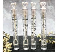 Bulles De Savon Personnalisées, Cadeau De Mariage, Bureau D'état Civil, Étiquettes Personnalisées De Tube De Bulle De Mariage, Faveur De Mariage D'or, Autocollant Personnalisé De Bulle- Lot De 100