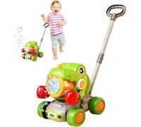 Bulles de tondeuse à gazon, jouet souffleur de bulles dinosaure Jeu interactif et portable, étanche, pour filles et garçons, jardin, cour, aire de jeux, plage, expérience ludique
