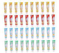 Bulles en Plastique avec Paille 32 Ensembles de Bulles en Plastique Fun furent faciles pour Enfants Toys Bulles Portables pour la fête Scolaire Cadeaux d'anniversaire en Plein air en intérieur