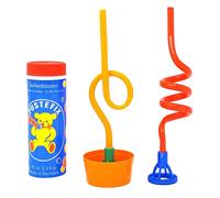 Bulles Jeu Colorées Pustefix en Soufflant Pailles Looping Spirale Enfants Loisir