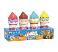Bulles pour | 4 pièces Antifuite Portable pour Extérieur,Flacons à Bulles en Forme de Glace avec | pour Filles Garçons Anniversaire Maison Jardin Plage Été
