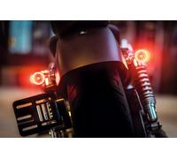 Bullet 1000 DF Lot de 2 clignotants universels 3 en 1 pour moto - Feu stop - Certifiés E