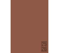 Bullet Agenda 2025-2026 - Rose Mocha: Semainier (1 semaine sur 2 pages) | Format moyen - A5 | 15x21 cm | Bullet journal | To do list | Lignes et heures | Marron-rose cappuccino