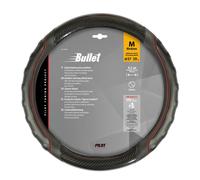 Bullet Couvercle Du Volant TPE M 37-39CM Simili Inserts Carbone Look Voiture