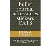 bullet journal accessoires stickers CATS: journal accessoires stickers CATS BLAN COVER