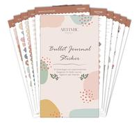 Bullet Journal Lot de 10 feuilles/1000 autocollants pour calendrier, planificateur esthétique, autocollants de calendrier pour bullet journal, journal intime et planificateur