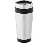 Bullet - Mug isotherme Elwood (Lot de 2) (Taille unique) (Argent/ Noir) - UTPF2466 Argent/ Noir G