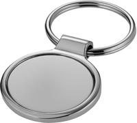 Bullet Orlene Porte-clés rond PF1963 (4.5cm x 0.4cm x 3.5cm) (Argent)