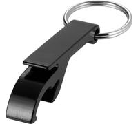 Bullet Porte-clés aluminium Tao avec ouvre-bouteille PF1087 (5,5 x 1 x 1,5 cm) (Noir)