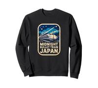 Bullet Train Japan Midnight Shinkansen Retro Anime Sovenir Sweatshirt