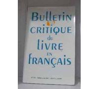 Bulletin critique du livre en francais n 661