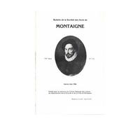 Bulletin de la Société des amis de Montaigne. VII, 1986-1, n° 3-4 T7, n°3-4 - Jean-Yves Pouilloux - Classiques Garnier - broché - Revue