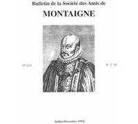Bulletin de la Société des amis de Montaigne. VII, 1994-2, n° 37-38 Jean-Yves Pouilloux (Collection dirigée par), Collectif (Auteur)