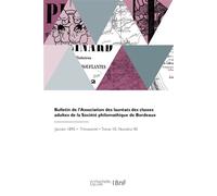 Bulletin de l'Association des lauréats des classes adultes de la Société philomathique de Bordeaux - Société philomathique - Hachette Bnf - broché - Livre