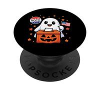 Bulletin de Vote fantôme d'halloween - Humour Effrayant pour l'élection de mi-Parcours PopSockets PopGrip Adhésif