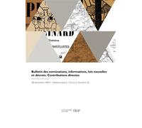 Bulletin des nominations, informations, lois nouvelles et décrets - Collectif - Hachette Bnf - broché - Livre