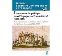 Bulletin d'histoire contemporaine de l'Espagne 54 - Elisabel Larriba - Publication Universite Provence - broché - Essai