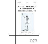 Bulletin d'Histoire et d'Epistemologie 23 / 1 - Collectif - Kime - broché - Revue