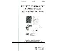 Bulletin d'histoire et d'épistémologie des sciences de la vie 31/1