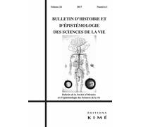 Bulletin D'histoire Et D'épistémologie Des Sciences De La Vie N° 24/1