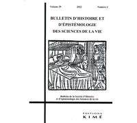 Bulletin d'histoire et d'épistémologie des sciences de la vie n°29/2